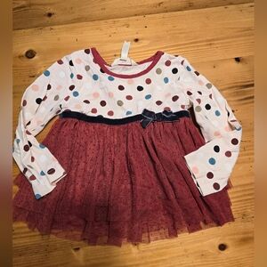 Matilda Jane Just Imagine Ronnie Girls Polka Dot Party Top Size 2T